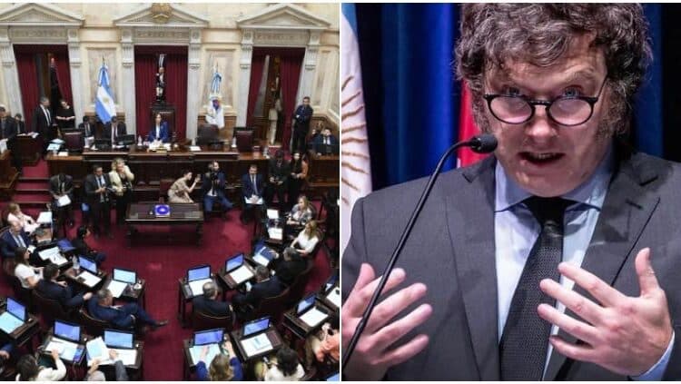 Argentina: Senadores se triplican salario; solo los de Milei en contra
