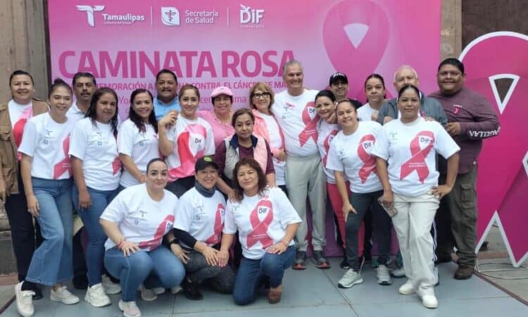 Conmemoran Día Internacional contra el Cáncer de Mama con «Caminata Rosa»