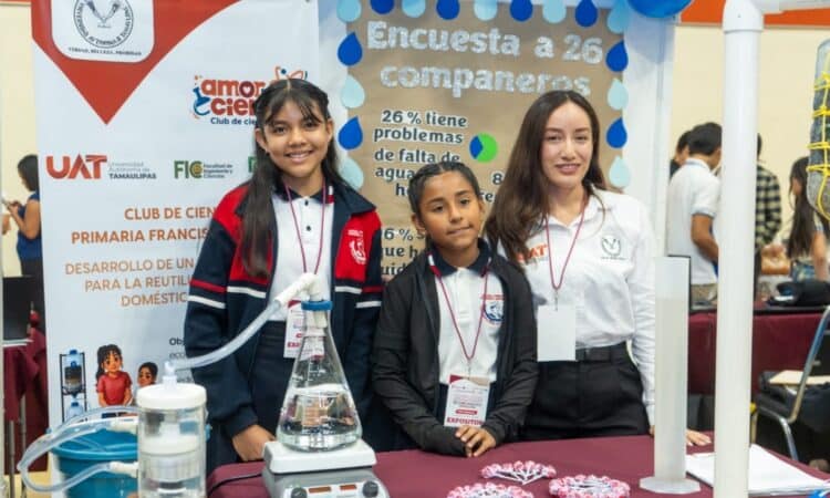 Con asesoría de la UAT alumnas de primaria crean filtro ecológico de agua