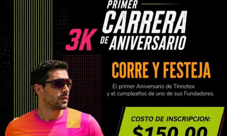 TINNOTEX celebrará su primer aniversario con carrera atlética de 3K y 5K