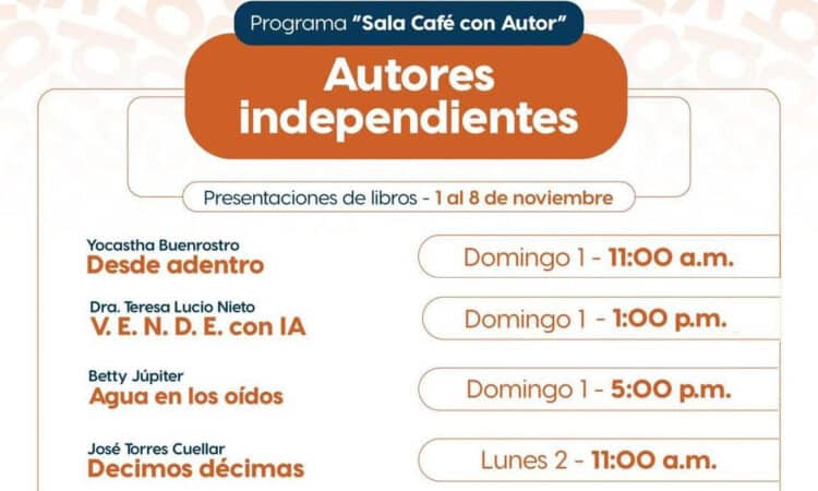 Abre la UAT espacios a escritores independientes en la Feria del Libro 2026